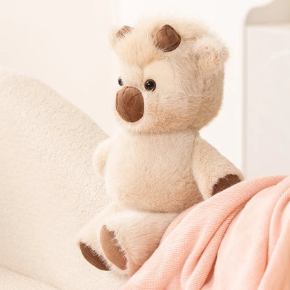 Adorable Highland Cattle Plush Toy 45cm - Huggable Running Cow Stuffed Animal Made with Premium Soft Fabric, Soothing Companion